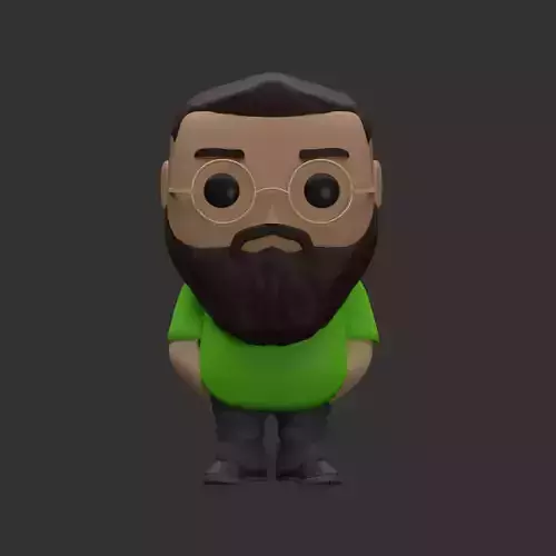 funko pop with glass 3d print file 3D print model