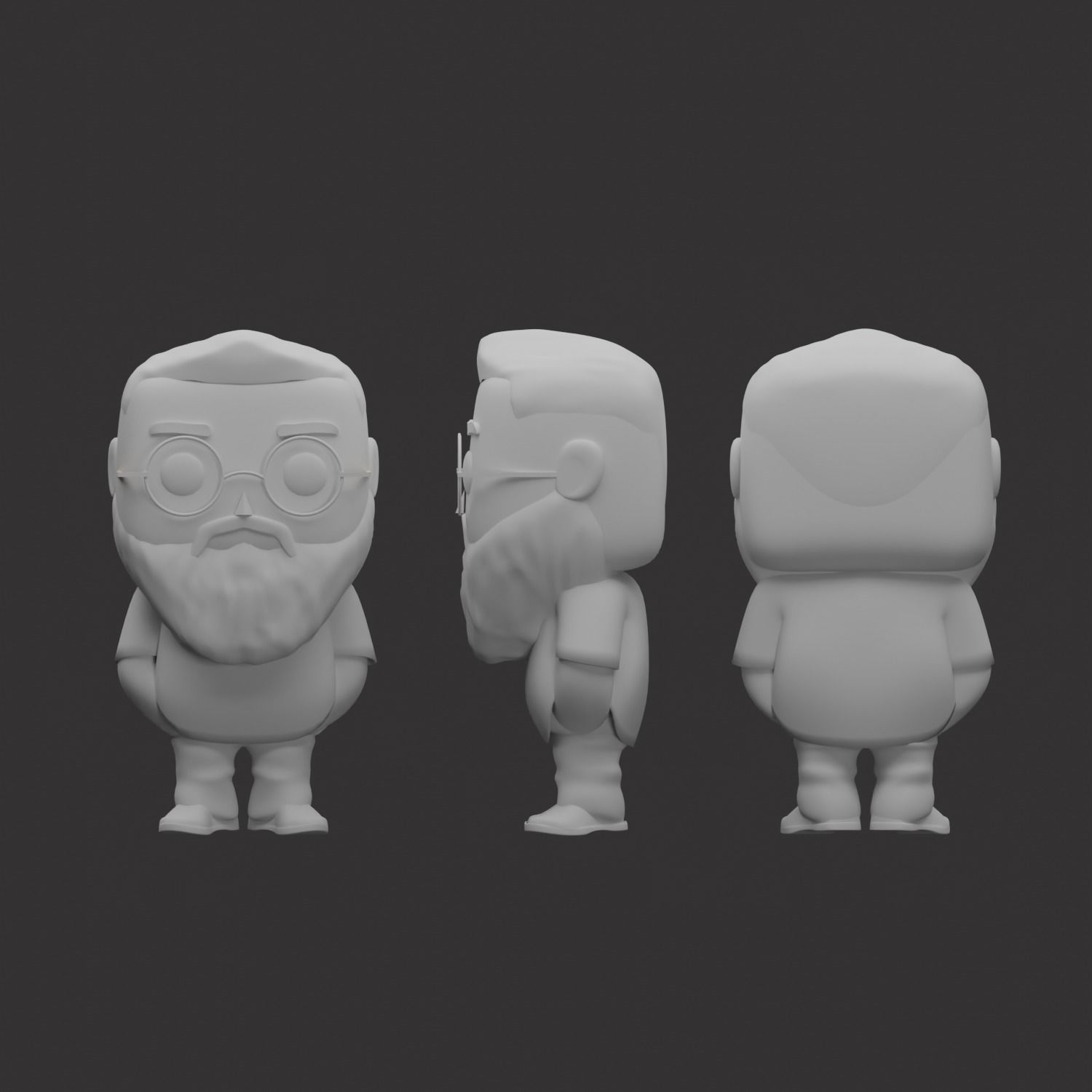 funko pop with glass 3d print file 3D print model_1