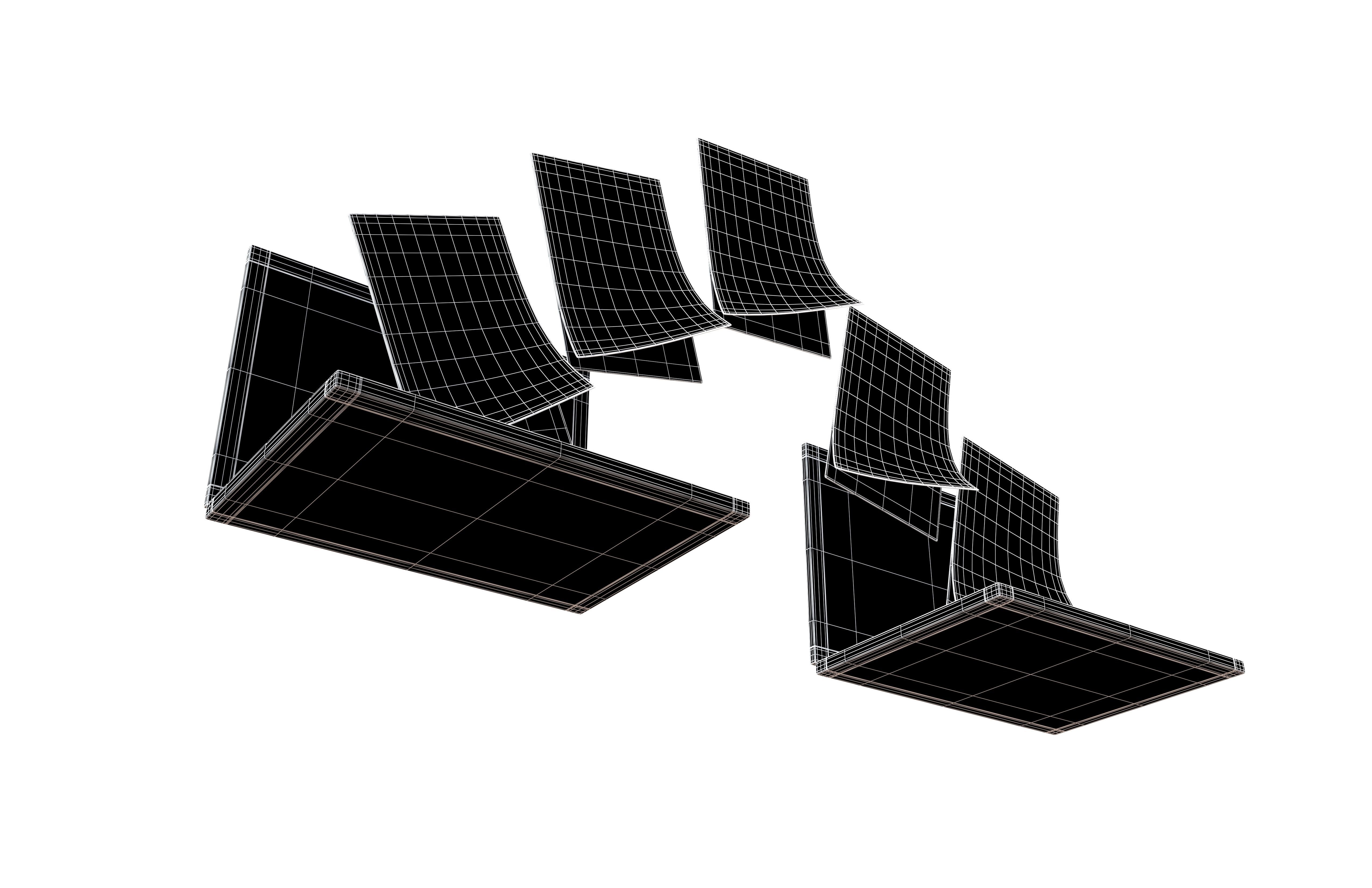 Files Transfer Icon v1 003 Low-poly 3D model_7