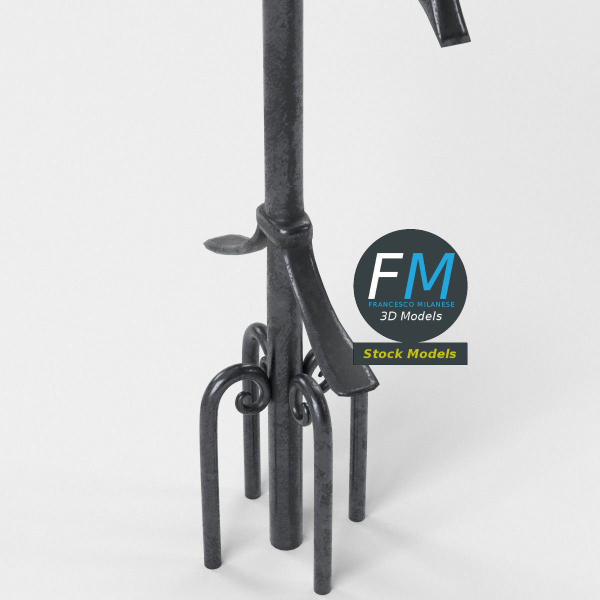 Cast iron Cross 3D model_5