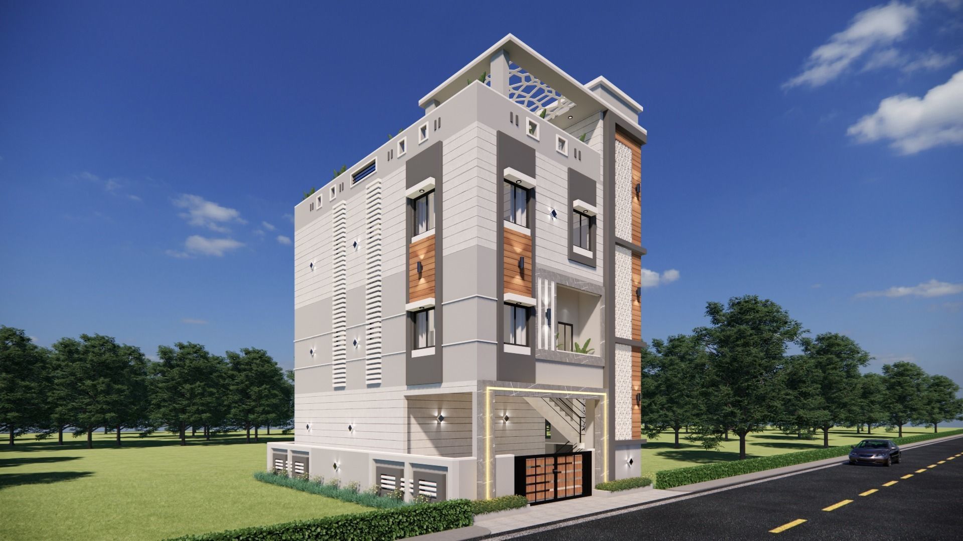 Architecture Moderen Home Concpet 3D model_1