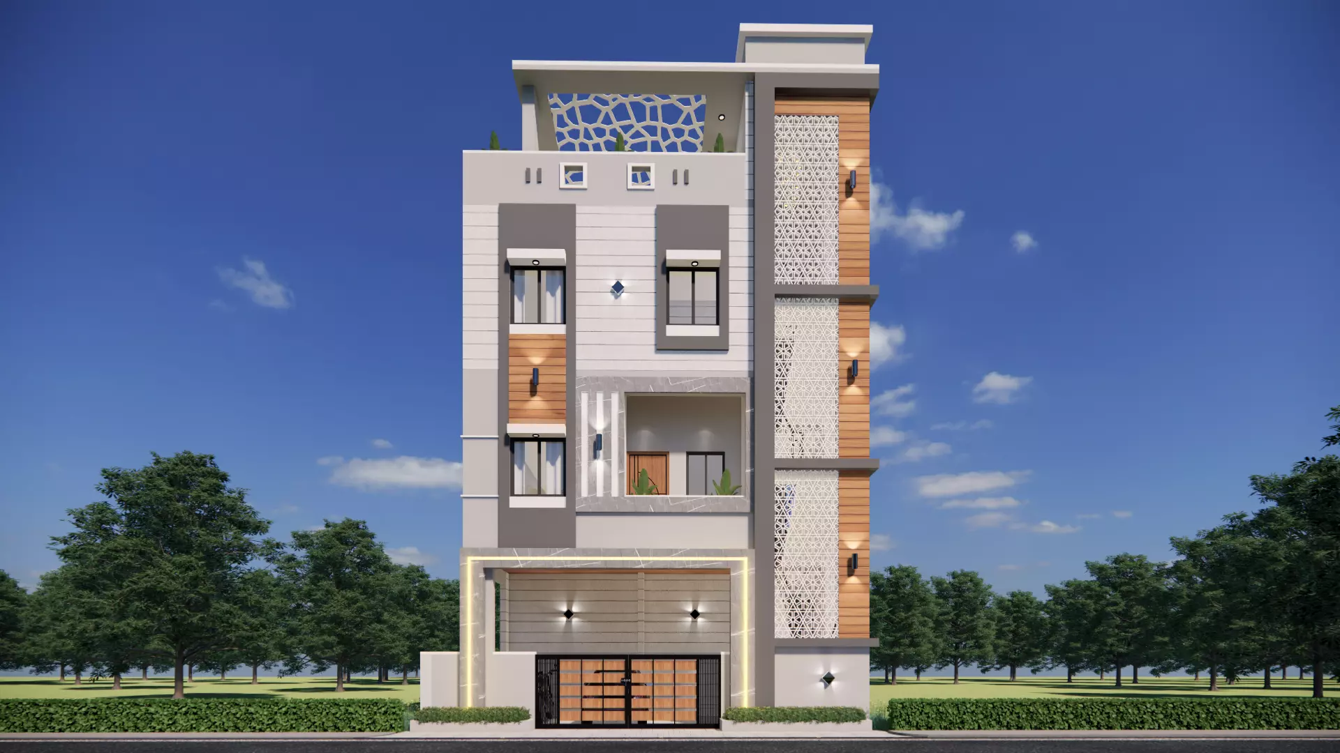 Architecture Moderen Home Concpet 3D model_0