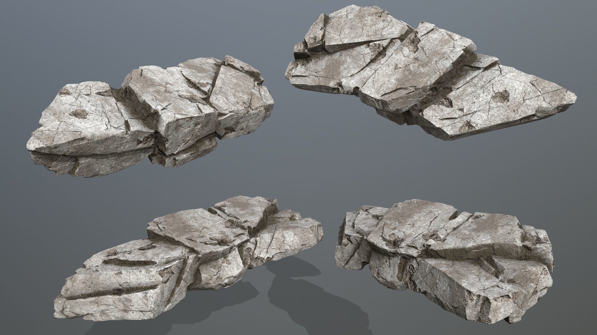 rocks Low-poly 3D model_8