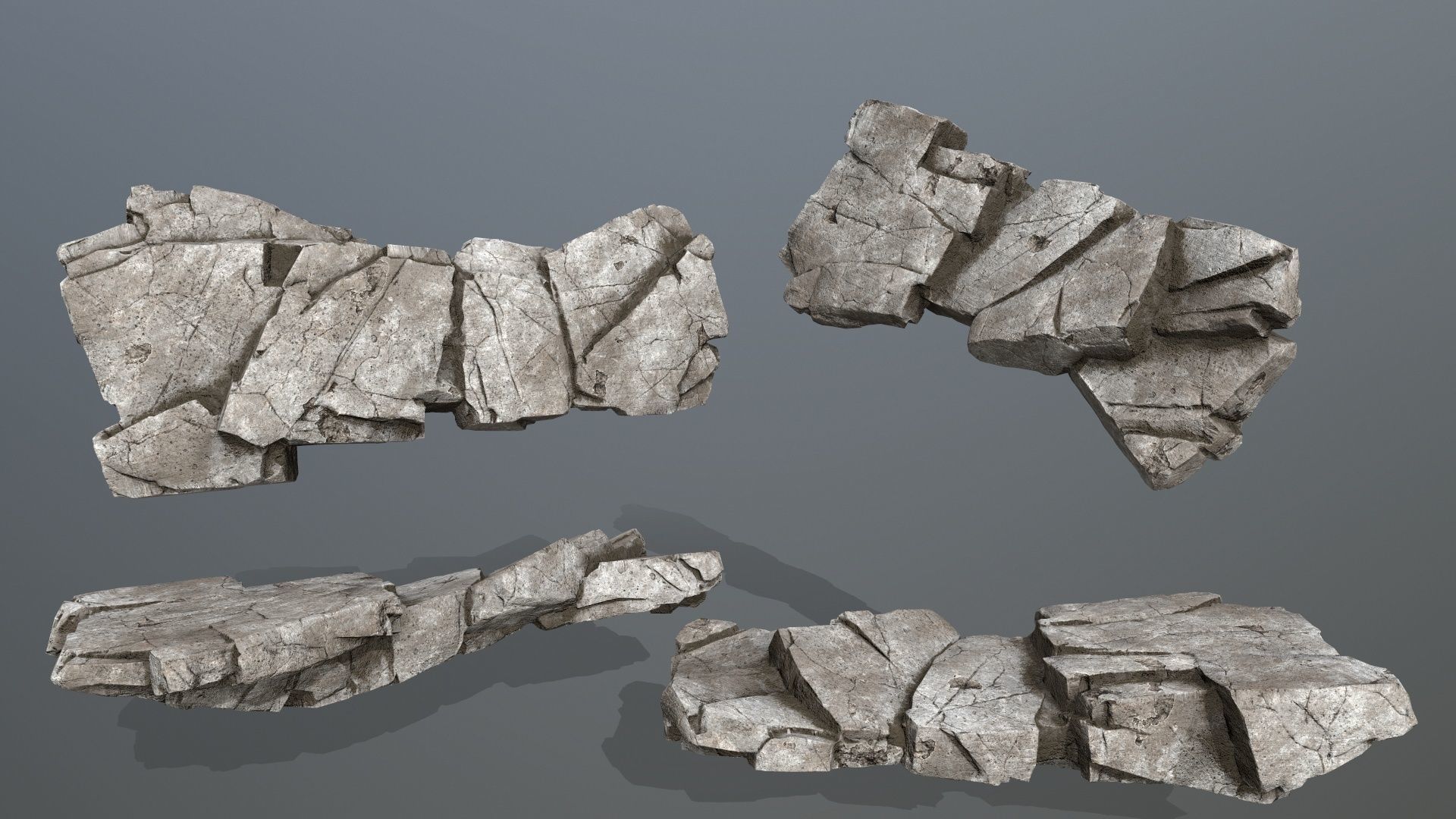 rocks Low-poly 3D model_11
