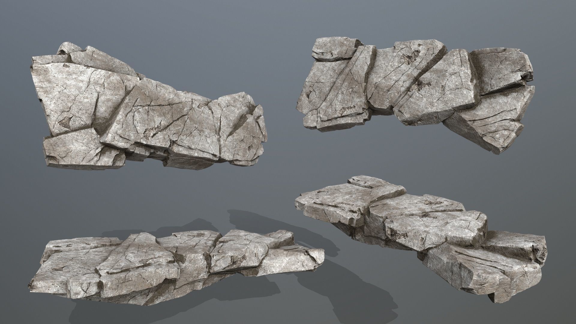rocks Low-poly 3D model_10