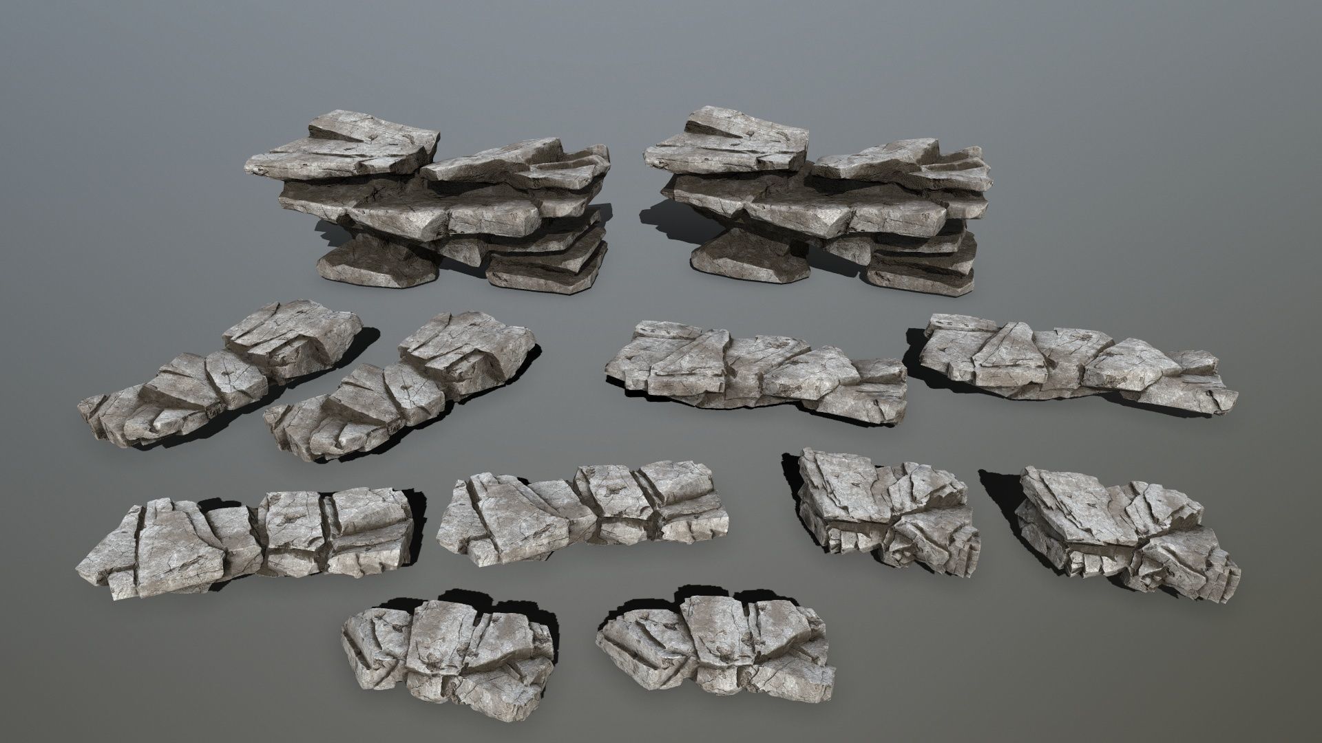 rocks Low-poly 3D model_13