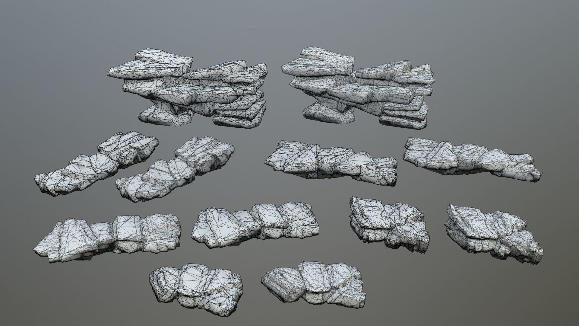 rocks Low-poly 3D model_14