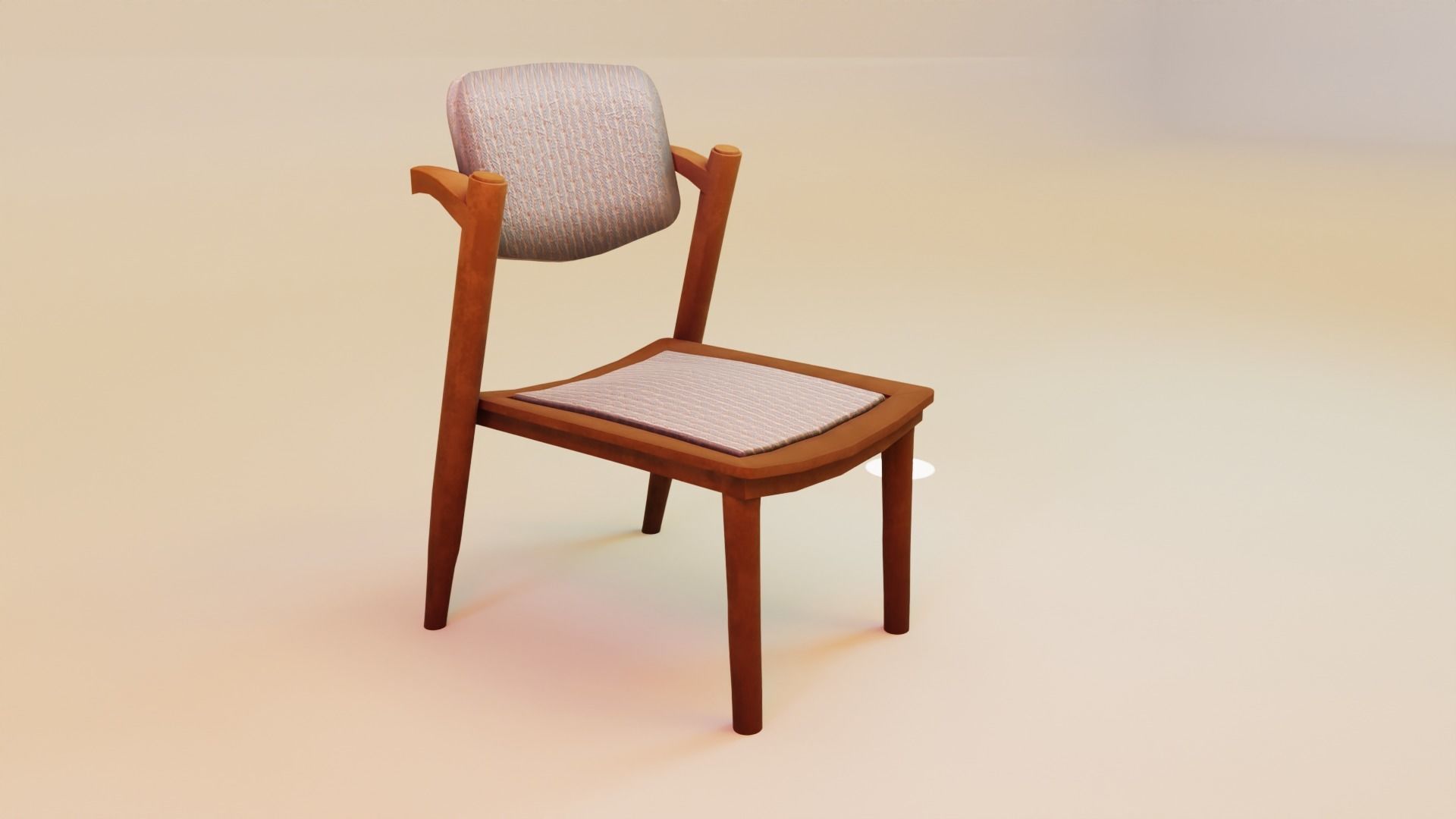 Modern Chair Low-poly 3D model_3
