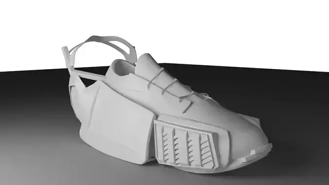 Headphone Shoes Low Poly 3D Model