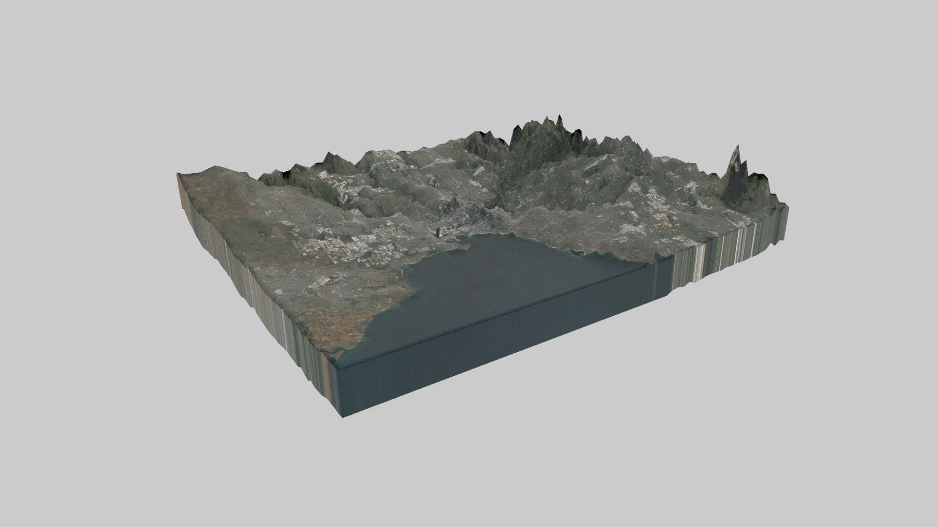 Melbourne City  Low-poly 3D model_2