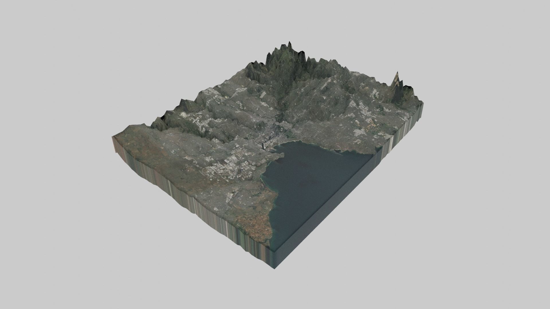 Melbourne City  Low-poly 3D model_6