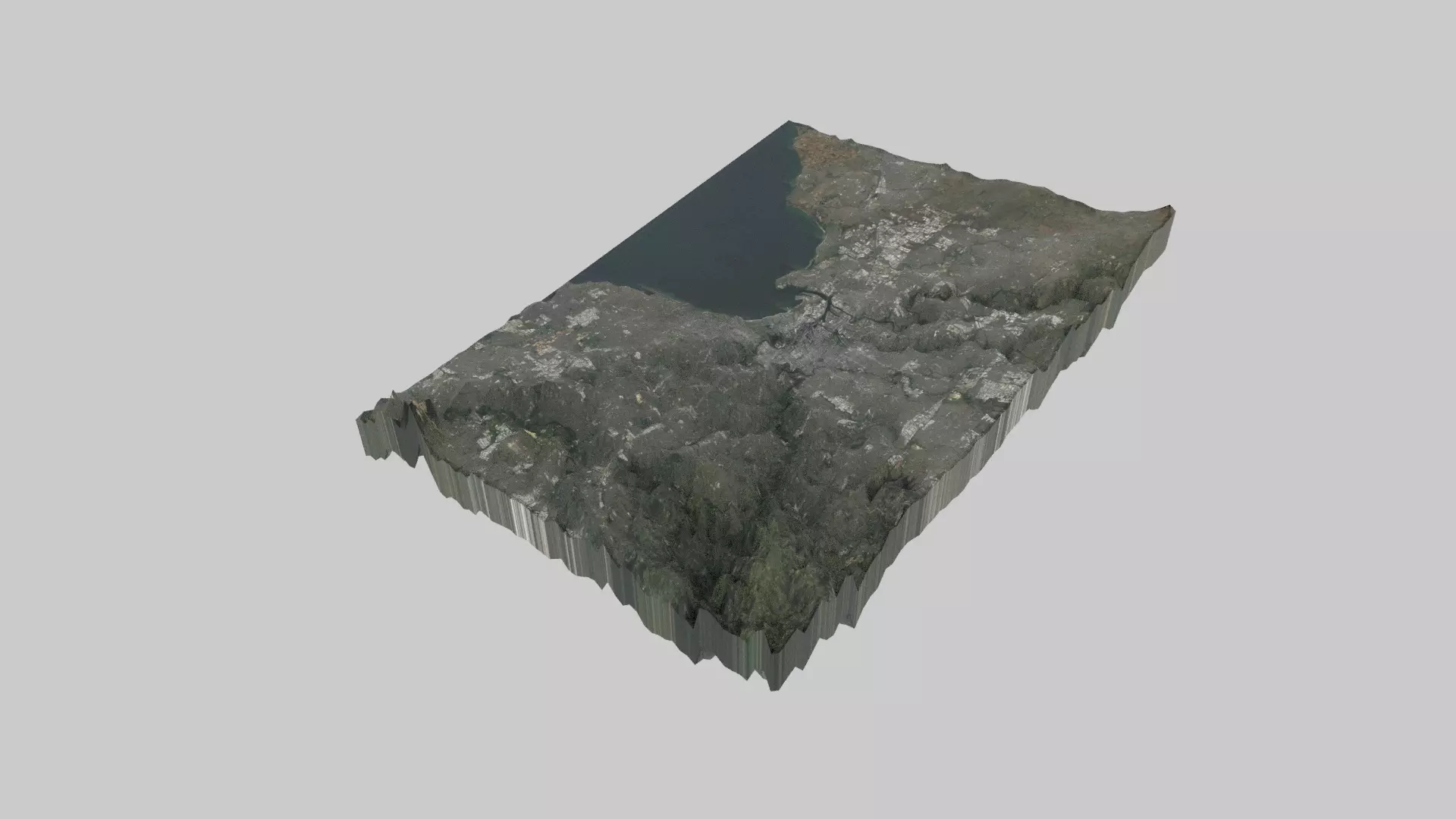 Melbourne City  Low-poly 3D model_0