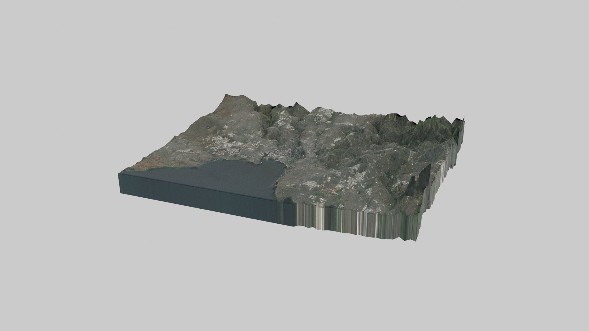 Melbourne City  Low-poly 3D model_3