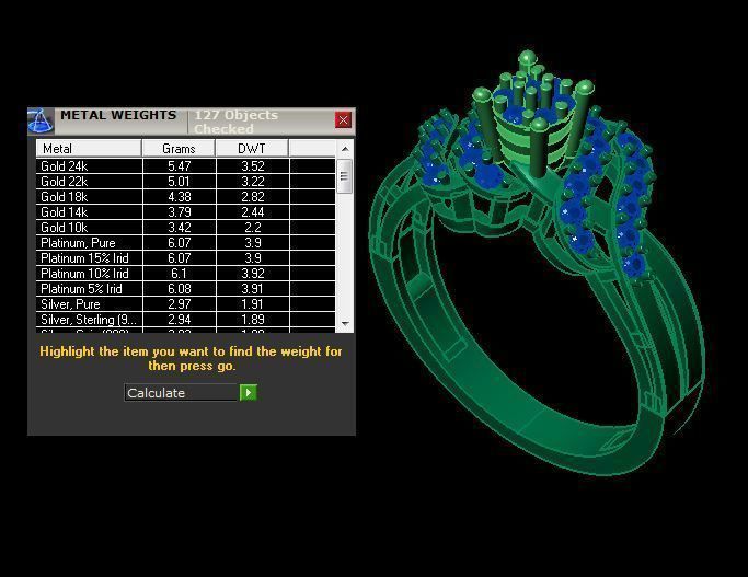 daimond ring 3D print model_11