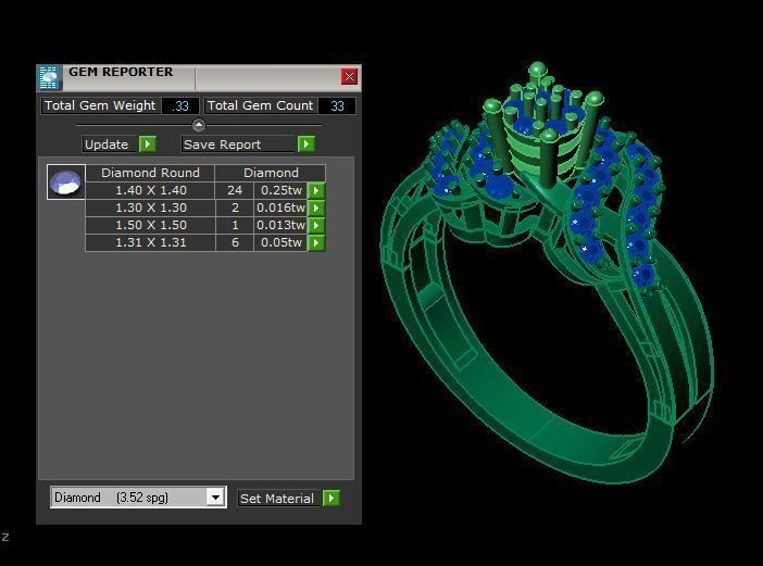 daimond ring 3D print model_12