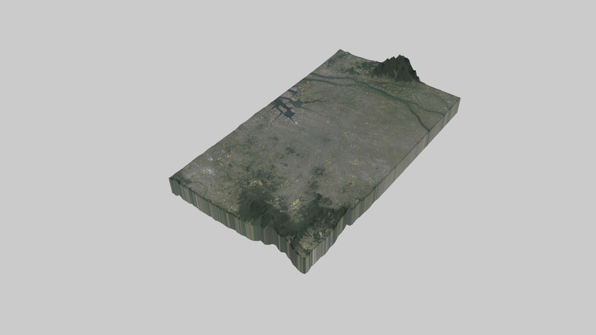 Nagoya City  Low-poly 3D model_1