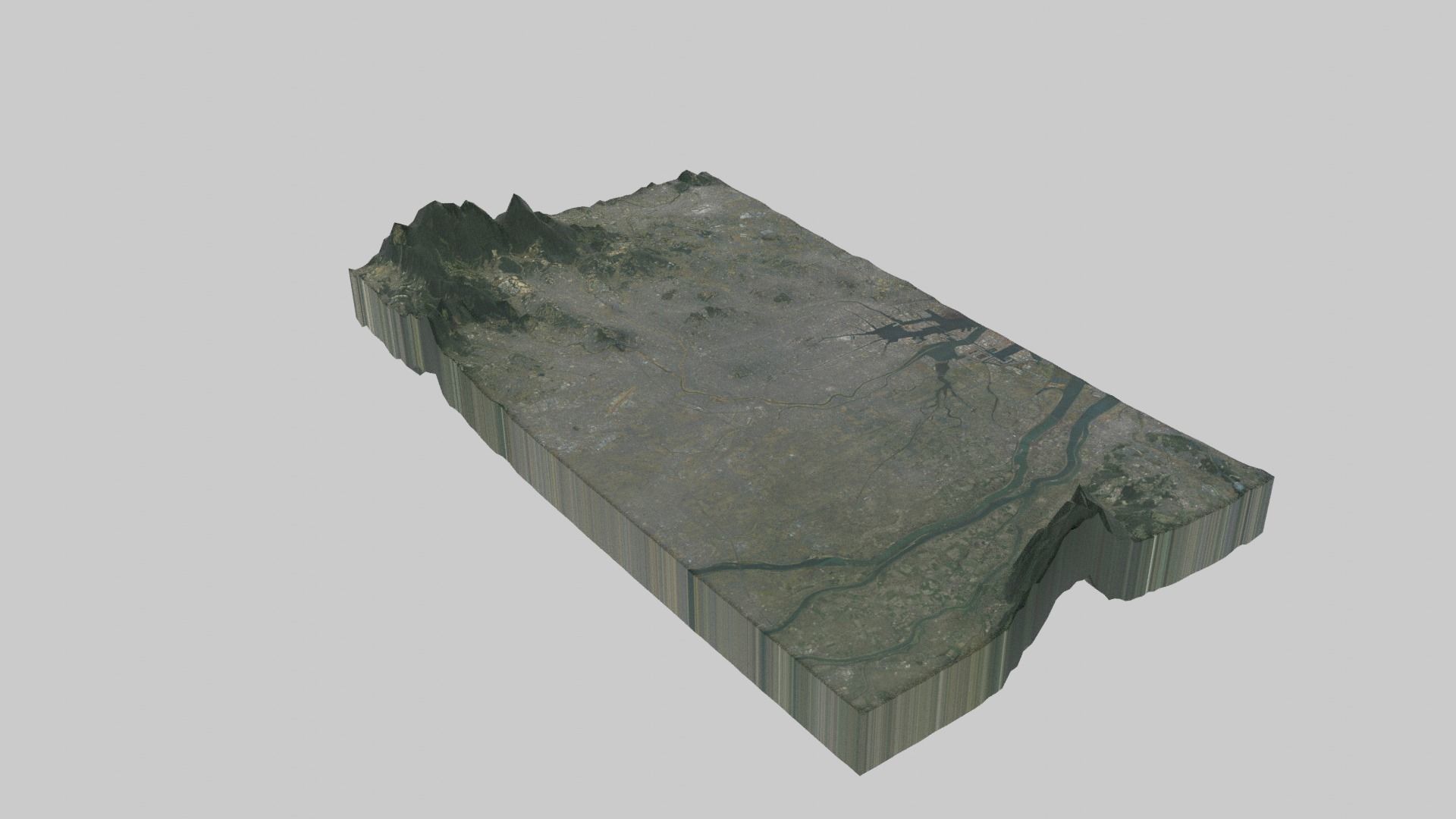 Nagoya City  Low-poly 3D model_5