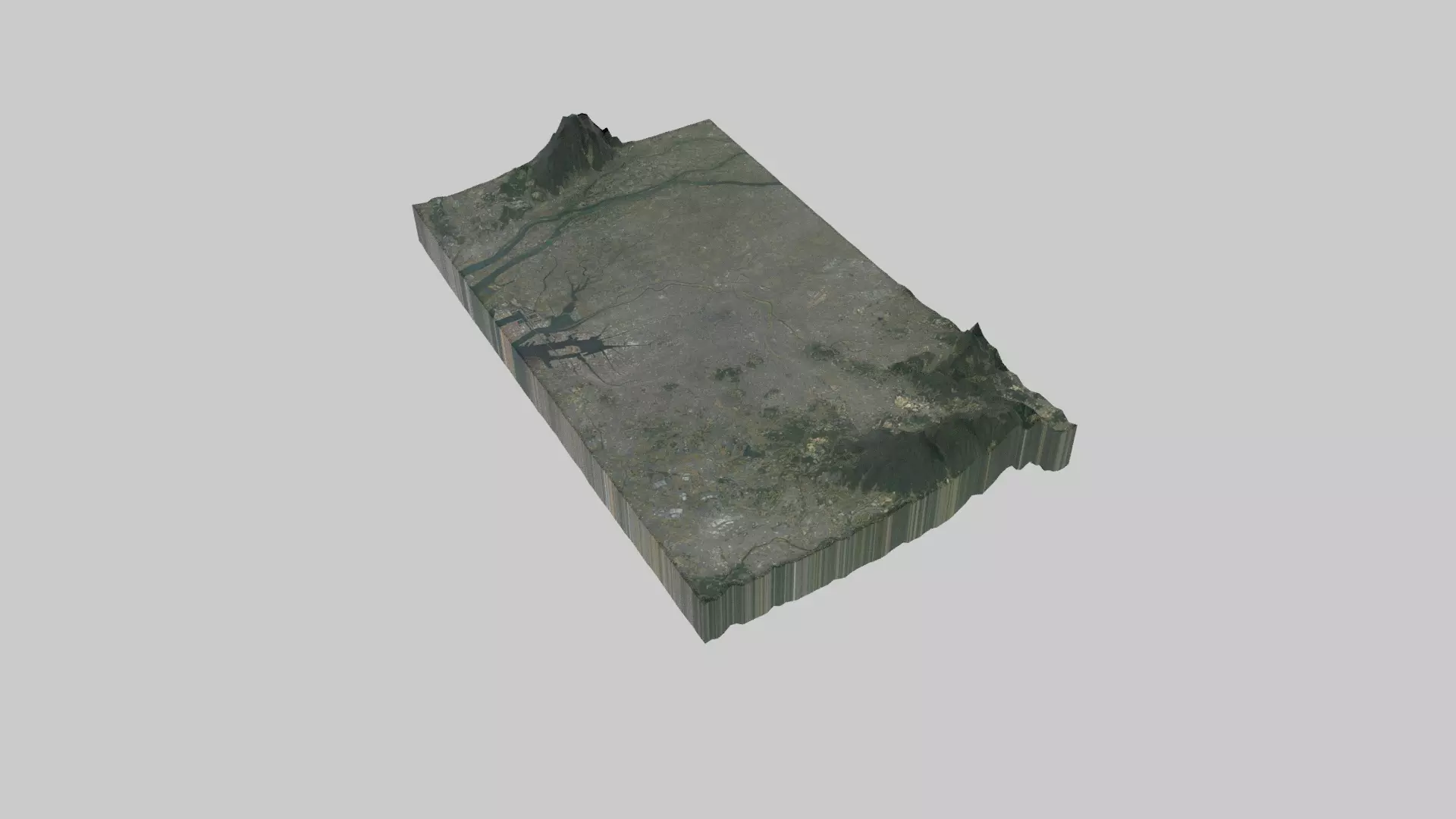 Nagoya City  Low-poly 3D model_0