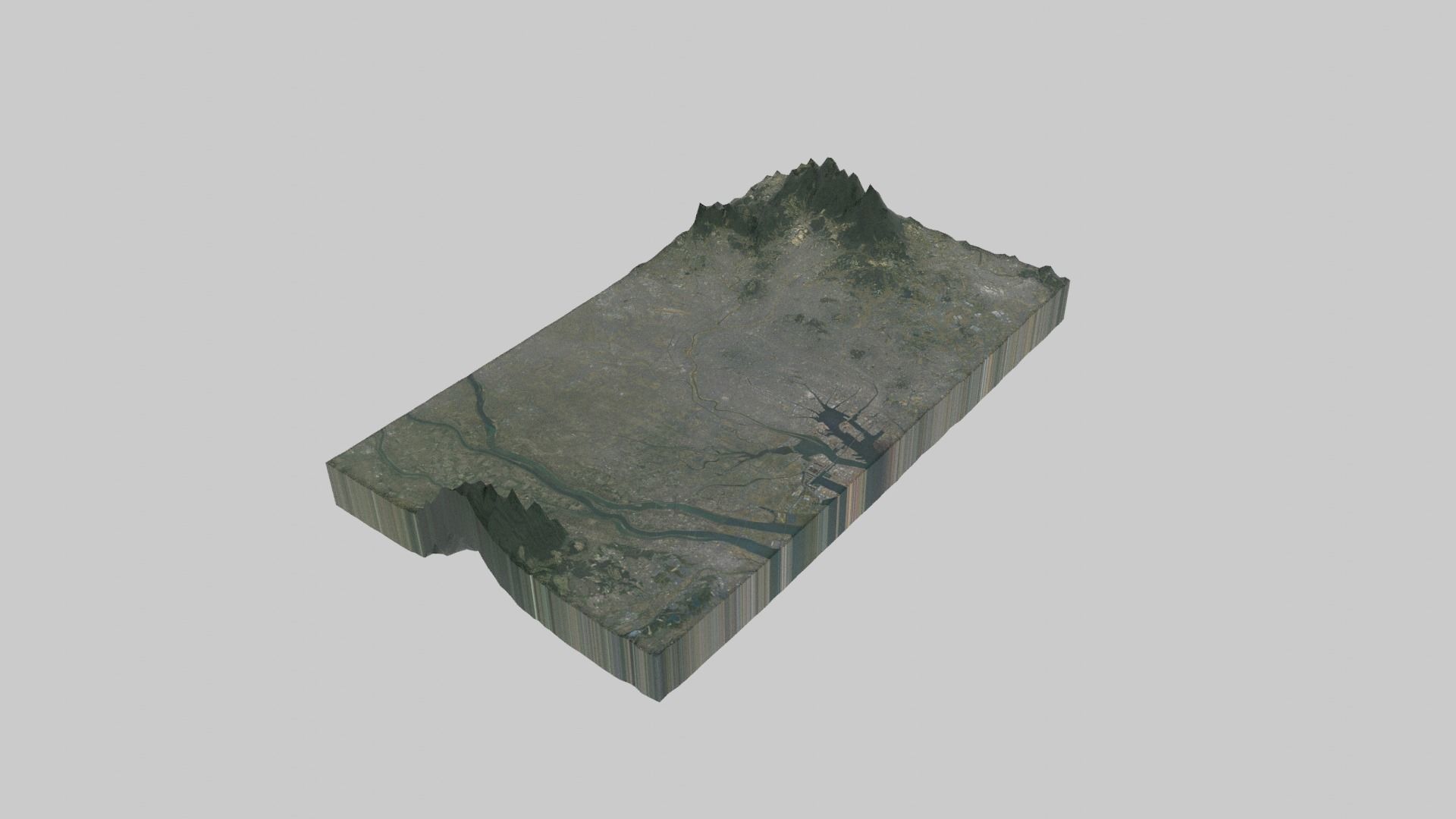 Nagoya City  Low-poly 3D model_6