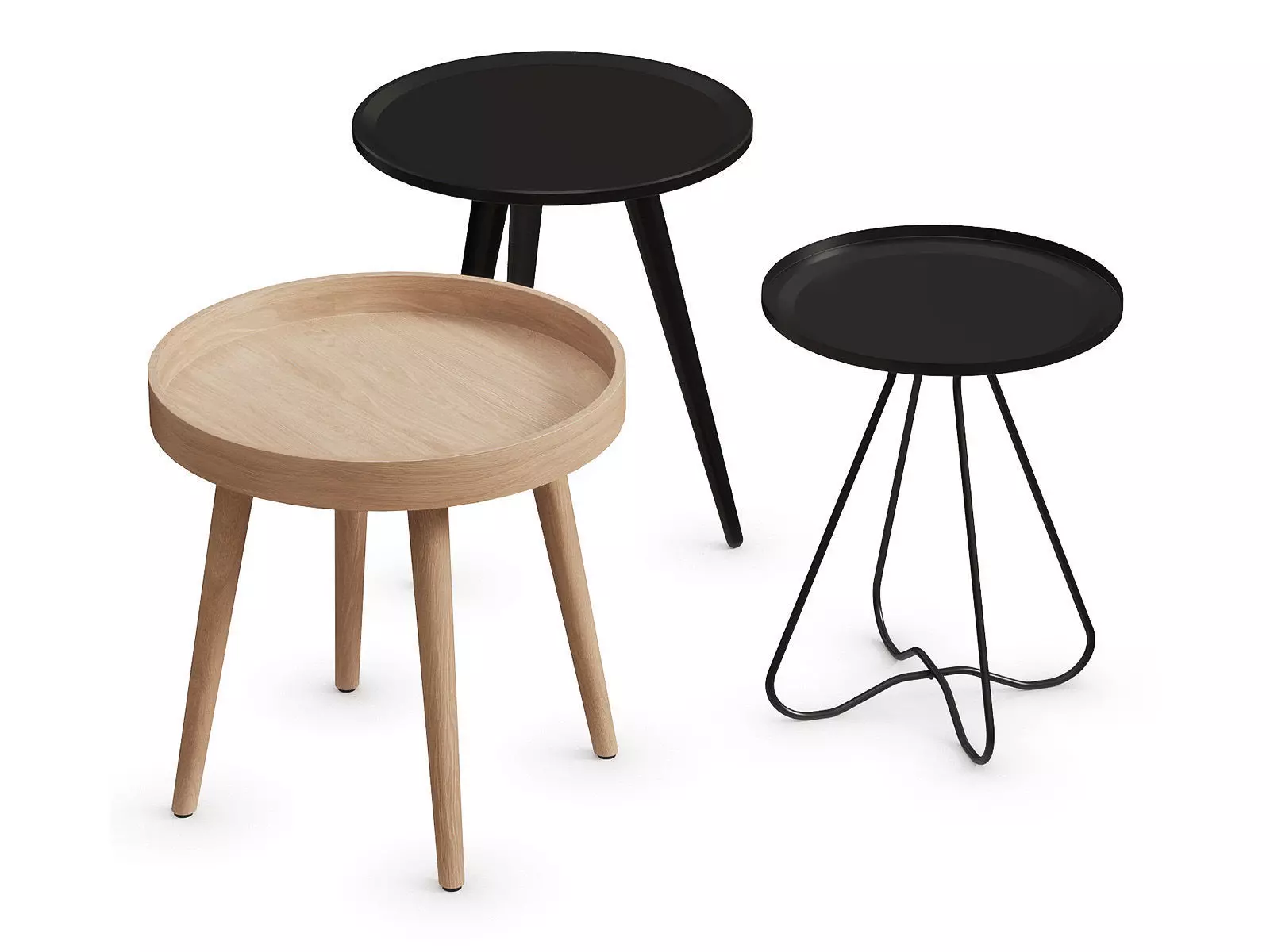 The set of coffee tables 3D model_0