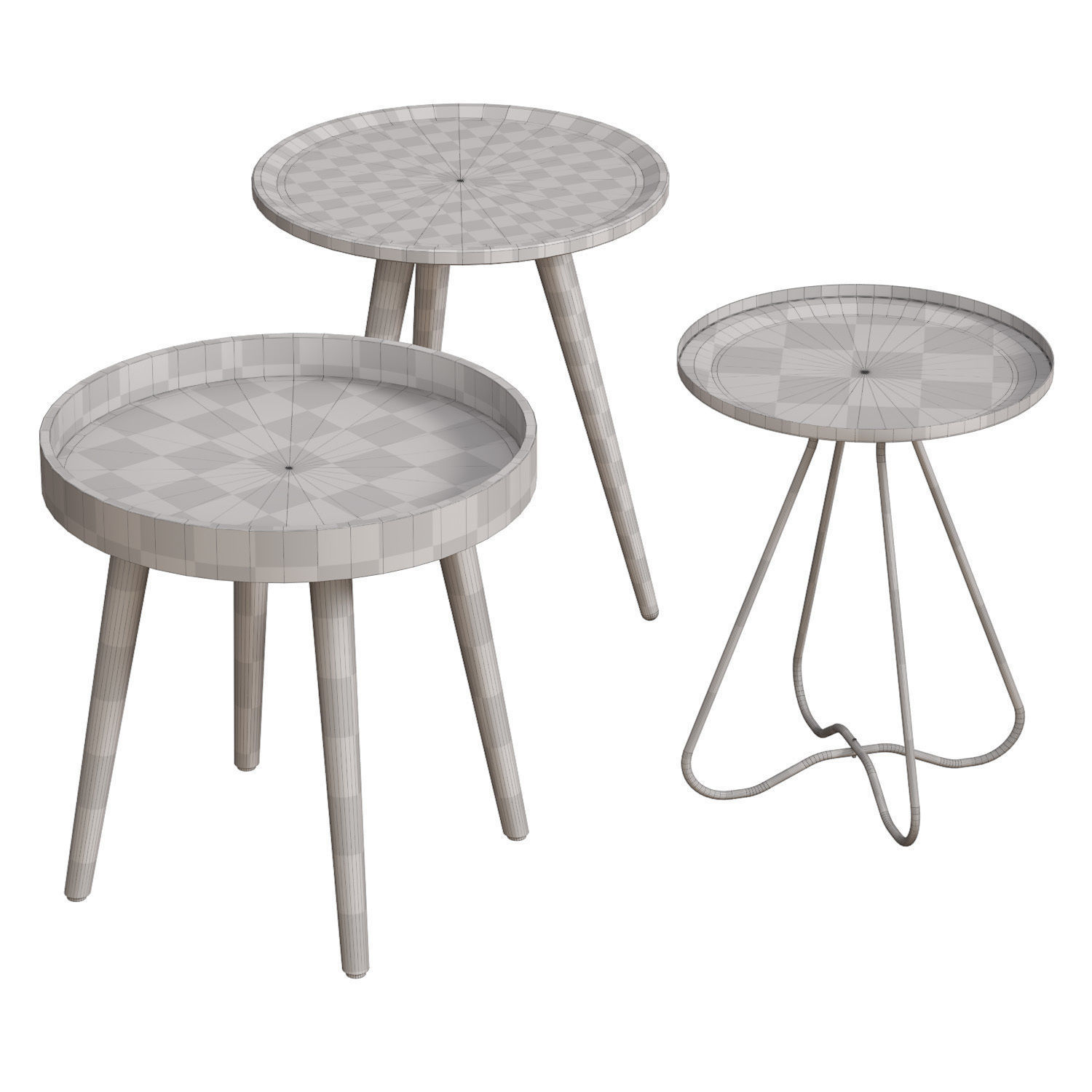 The set of coffee tables 3D model_4