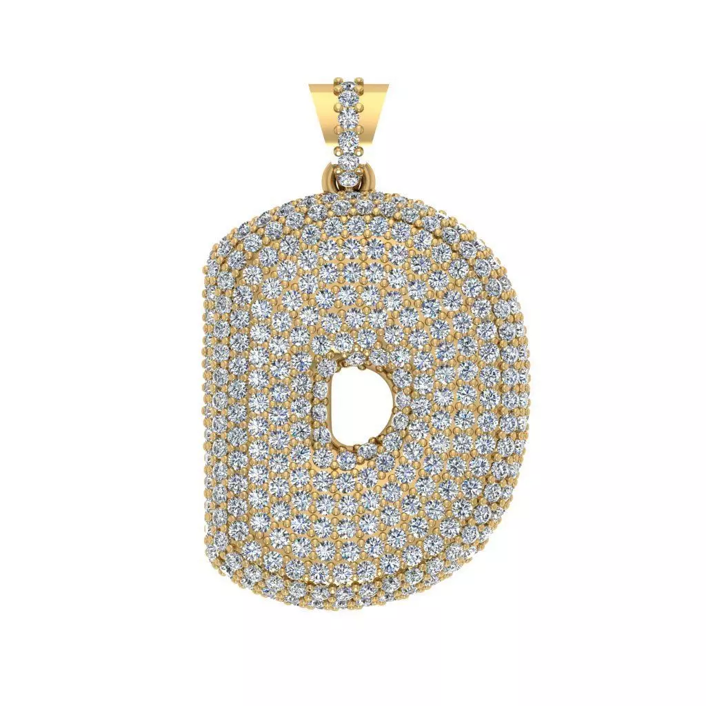 D ALPHABET PENDANT Free 3D print model