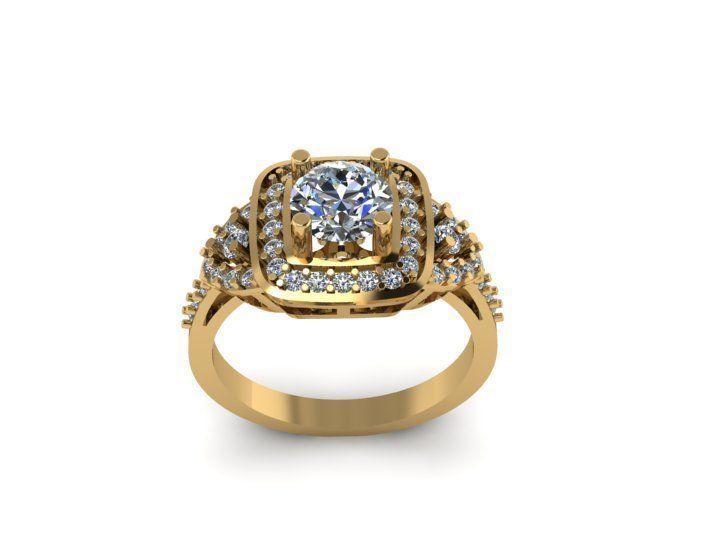 Diamond Ring 3D print model_2