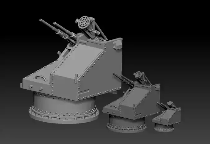 Oerlikon Double Barrel for print 3D print model