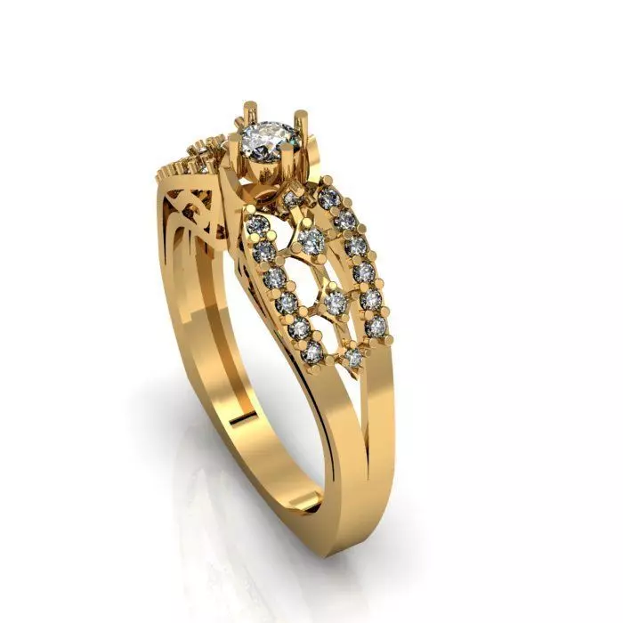 daimond ring 3D print model