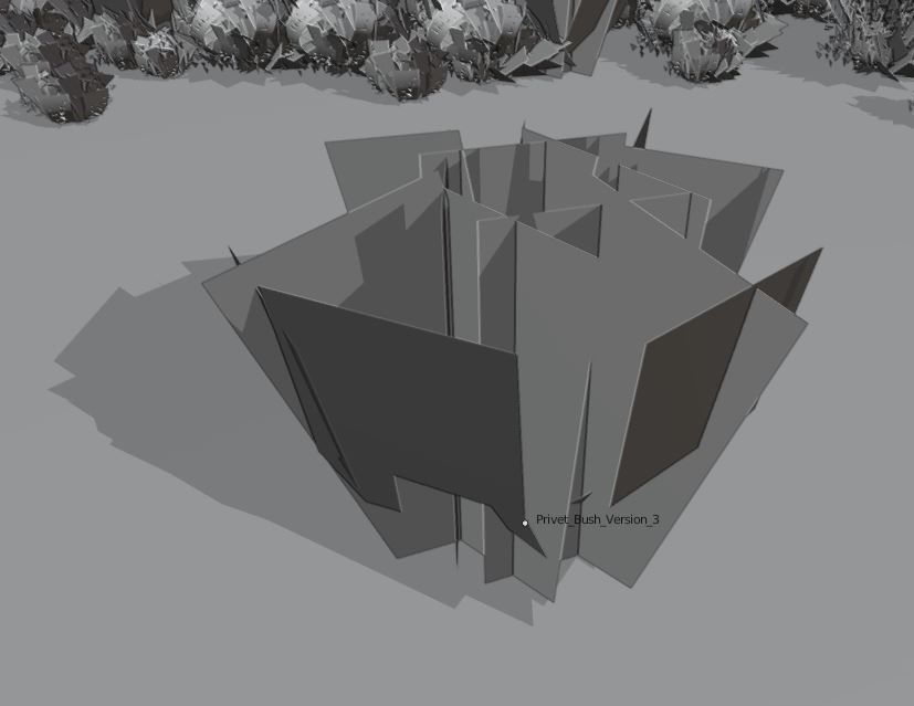 11 Privet Plants Ligustrum Low-poly 3D model_21