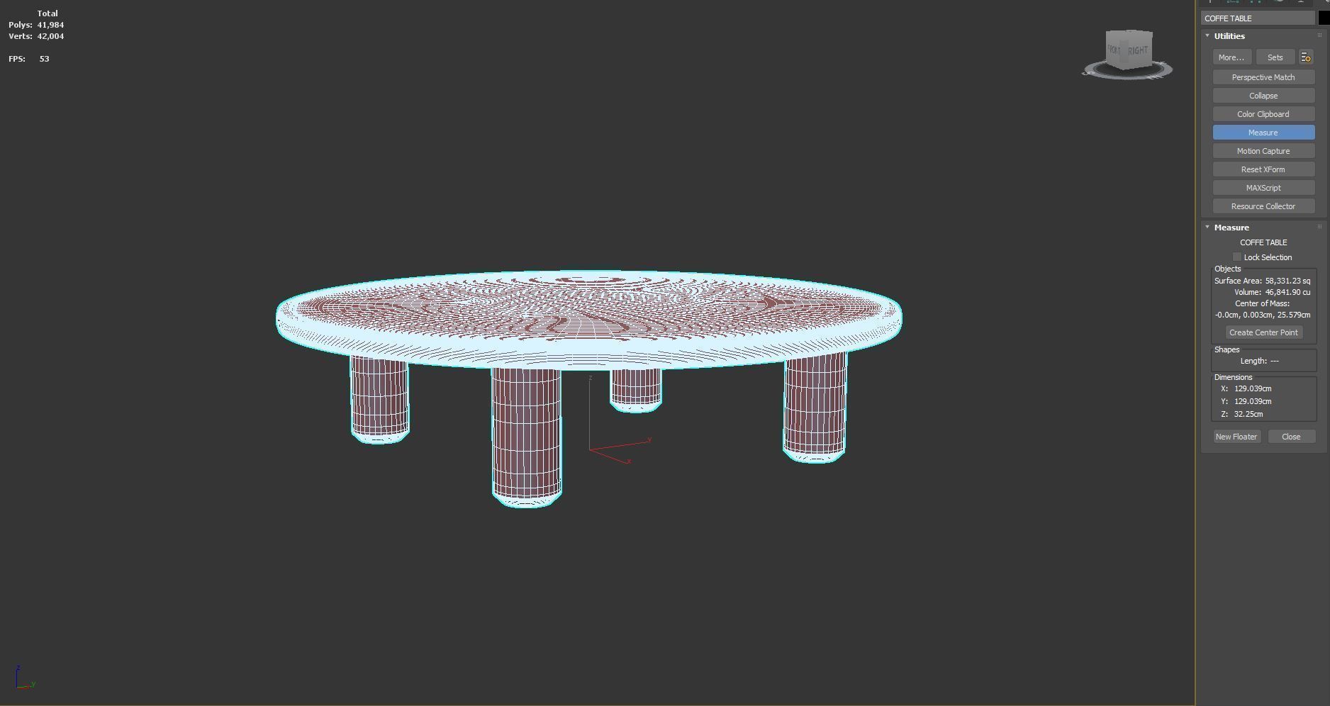 COFFEE TABLE 001 3D model_8