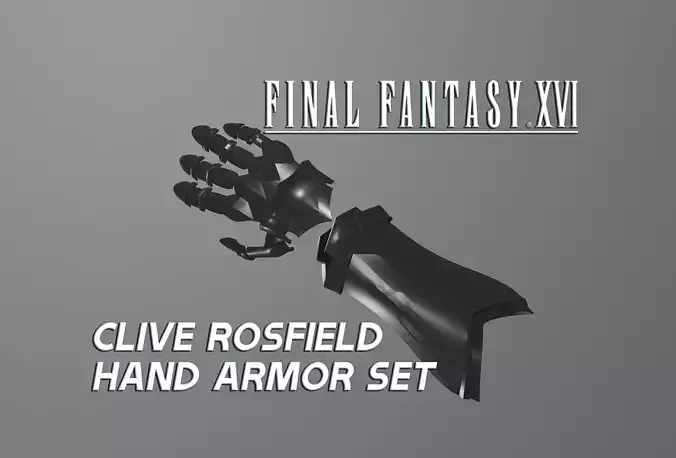 Final Fantasy XVI - Clive Rosfield - Hand Armor Set