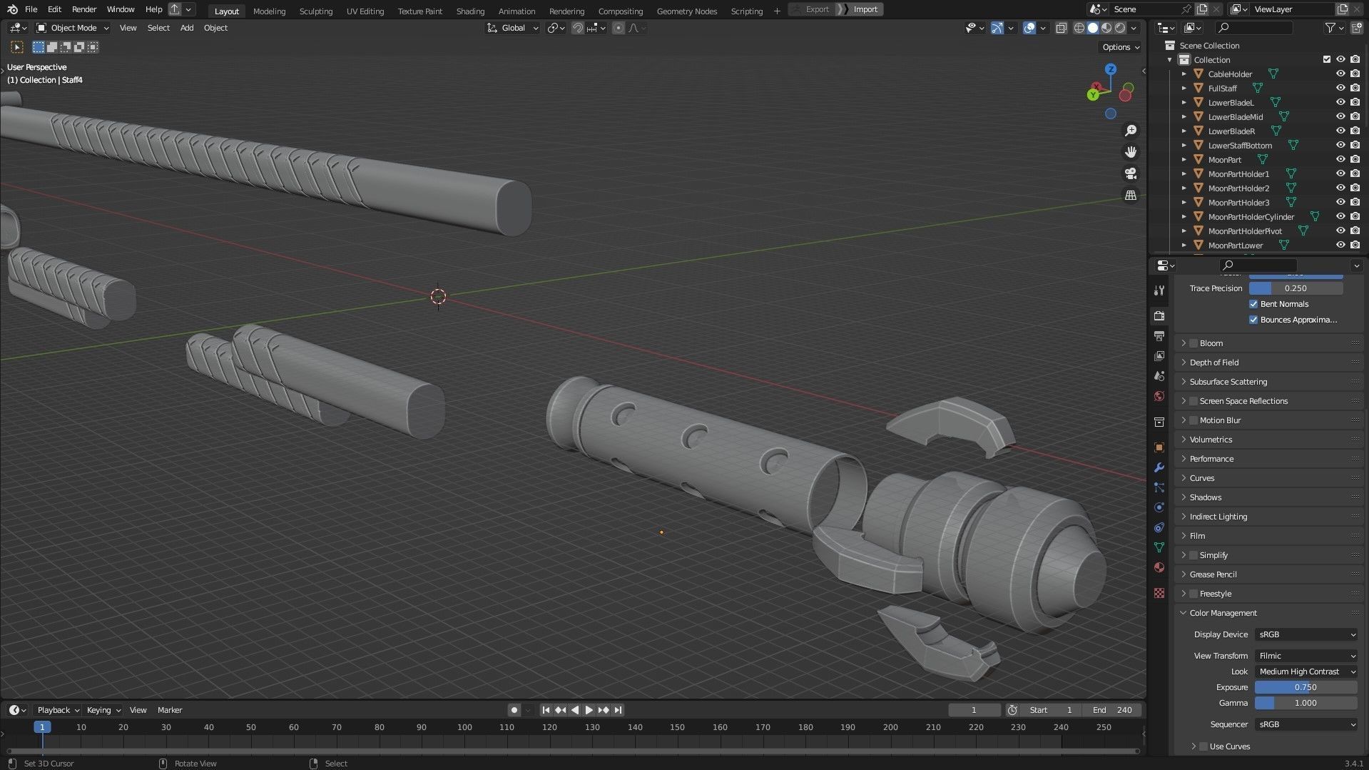 Overwatch 2 Ramattra Staff for Cosplay 3D print model_15