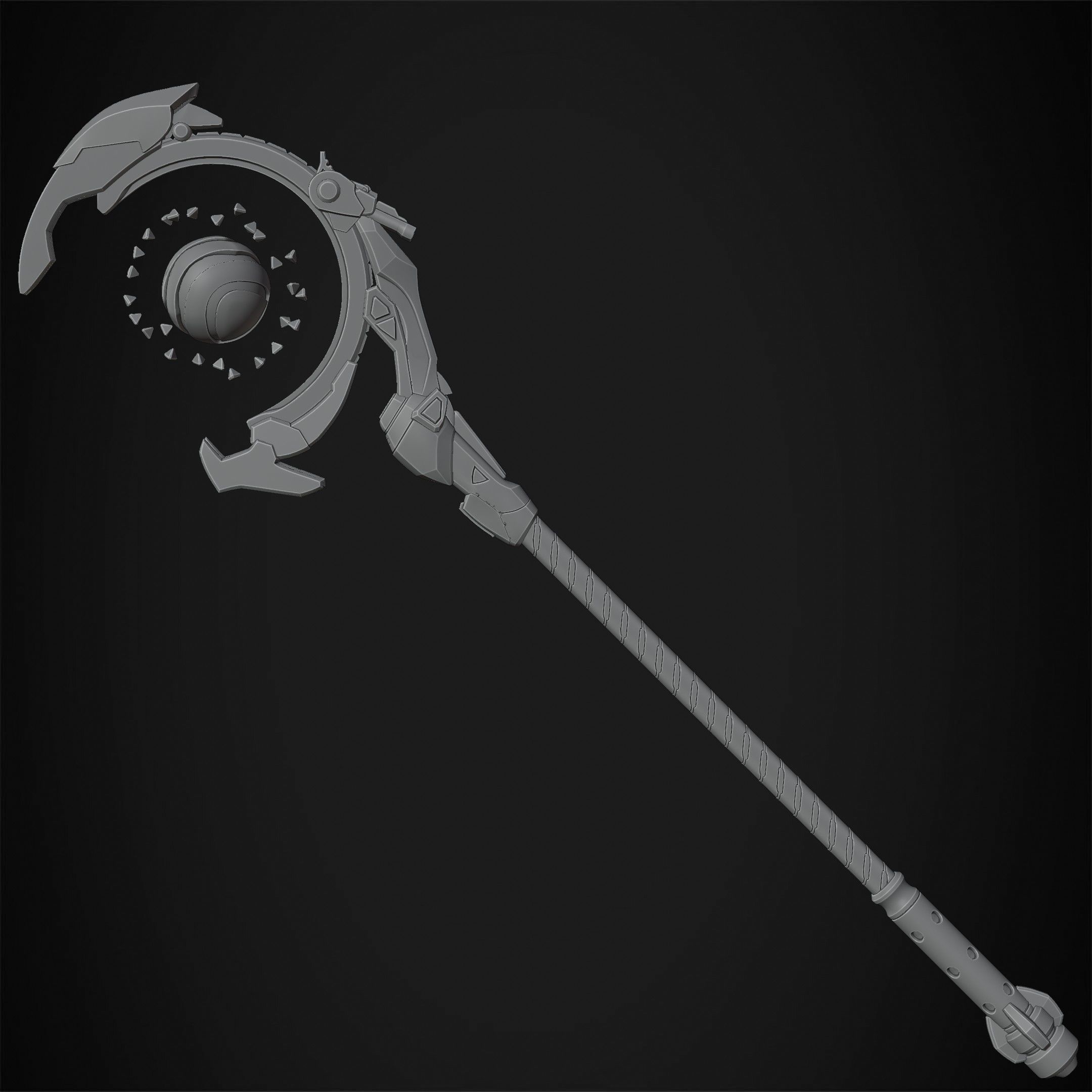 Overwatch 2 Ramattra Staff for Cosplay 3D print model_24