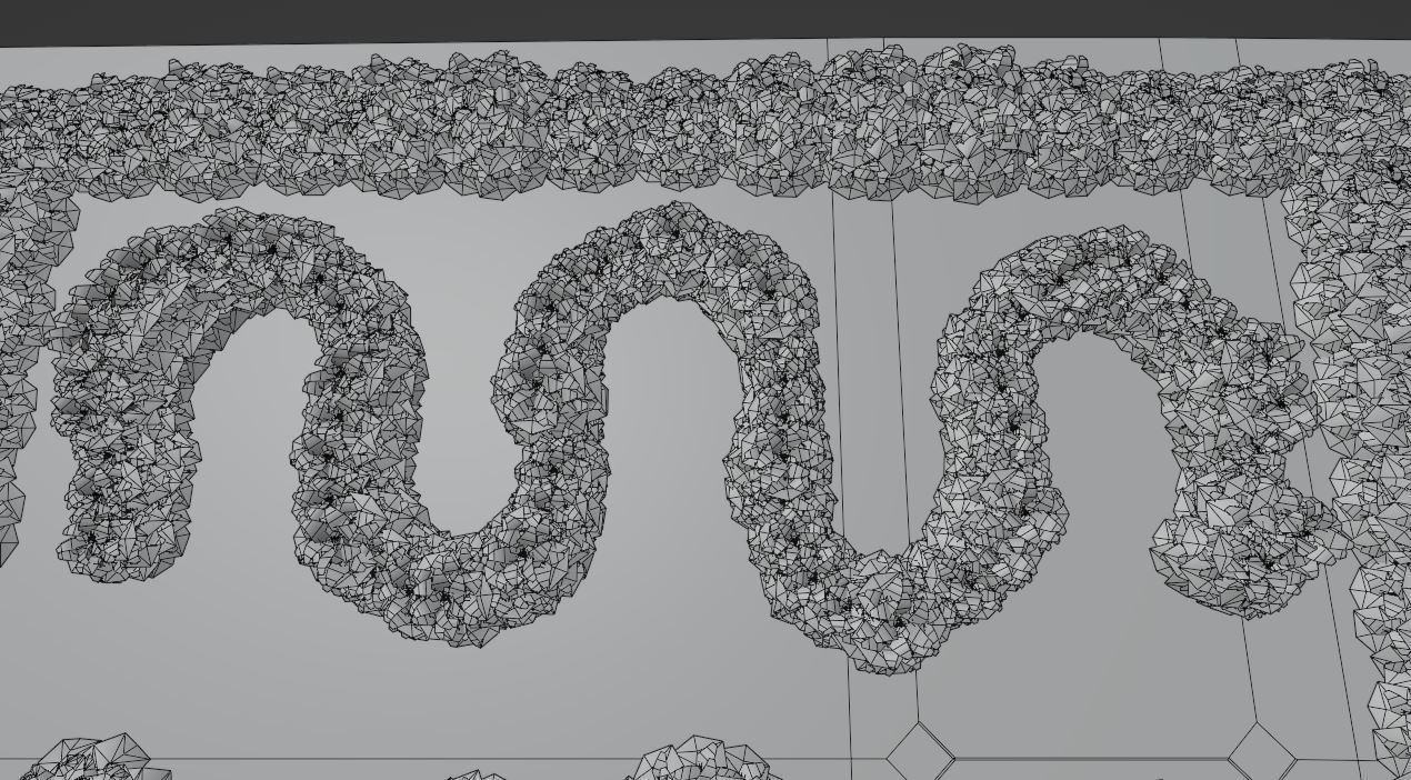 Privet Ligustrum - Rasberry - Blackberry Bushes and Hedges 3D Model Collection_30