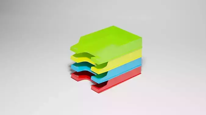 Stackable organizer 3D model