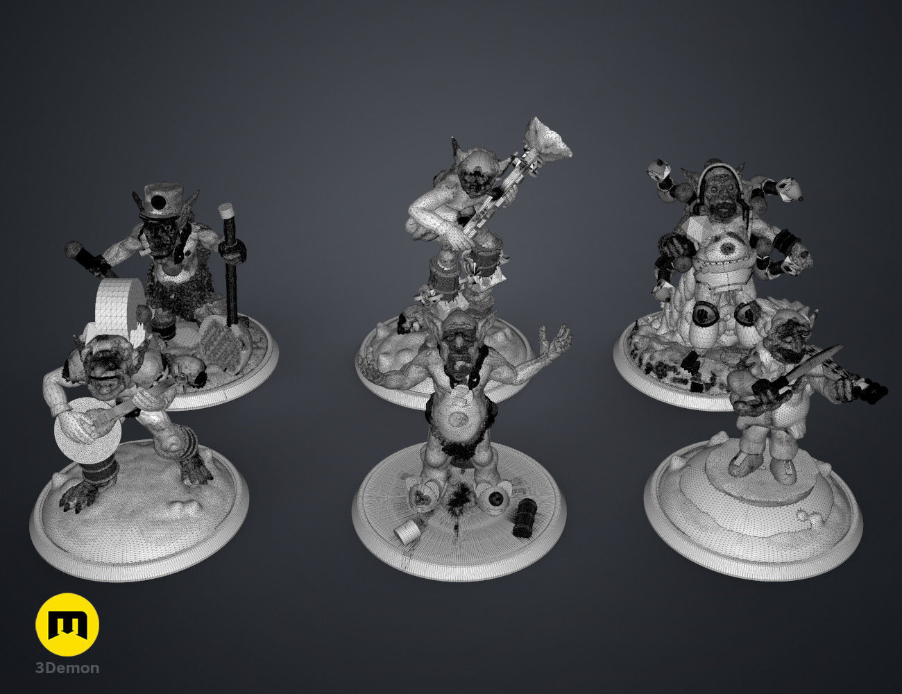 Goblin Band - DnD Set 3D print model_8