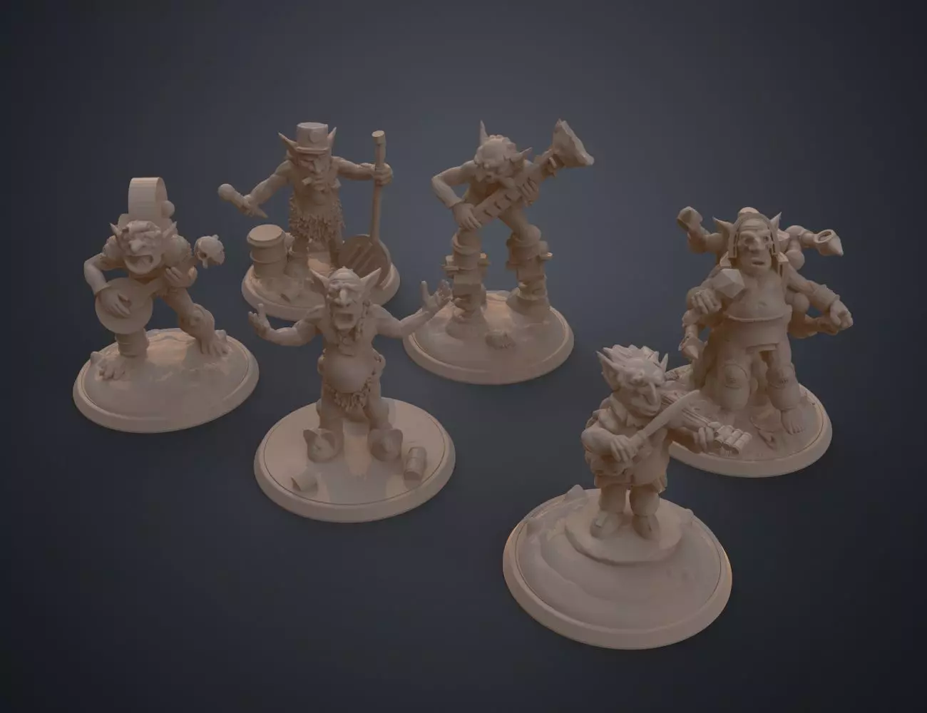 Goblin Band - DnD Set 3D print model_0