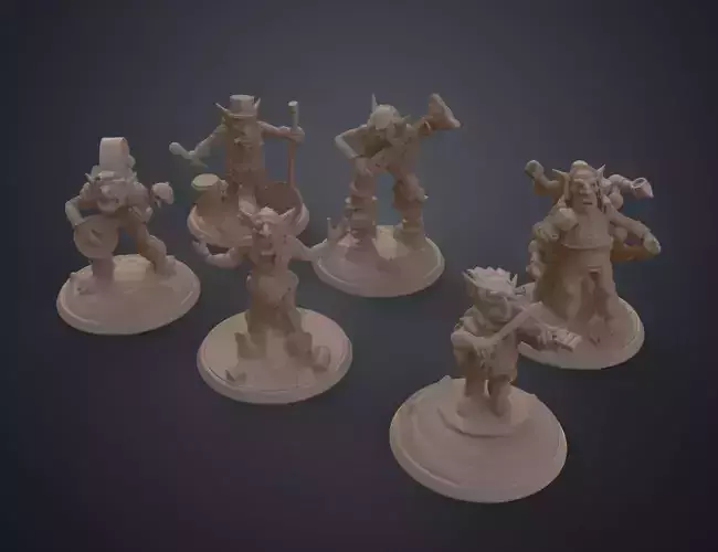 Goblin Band - DnD Set 3D print model