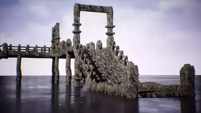 Modular Stone Bridges 23 Assets