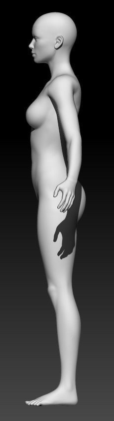 Female Base Mesh 14 3D model_2