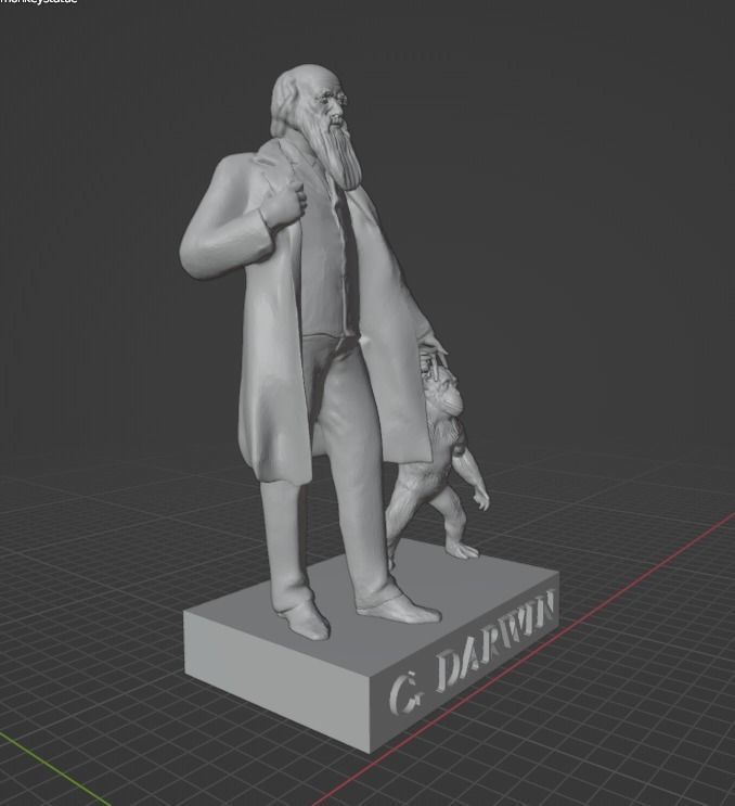 Charles Darwin 3D print model_17