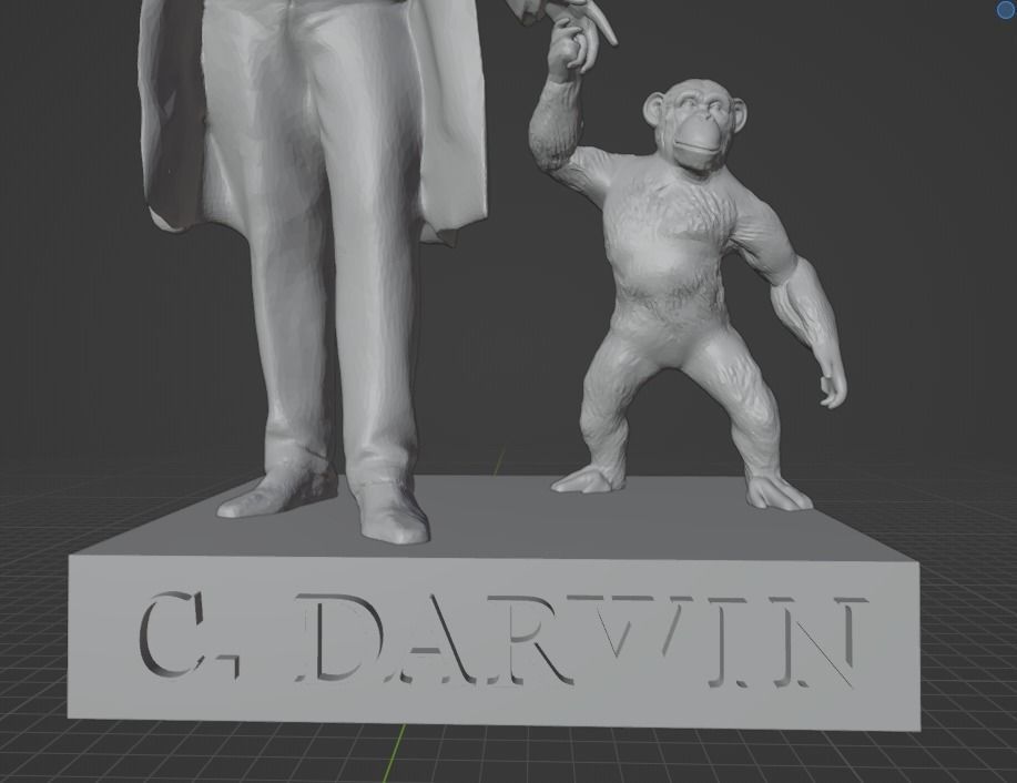 Charles Darwin 3D print model_23
