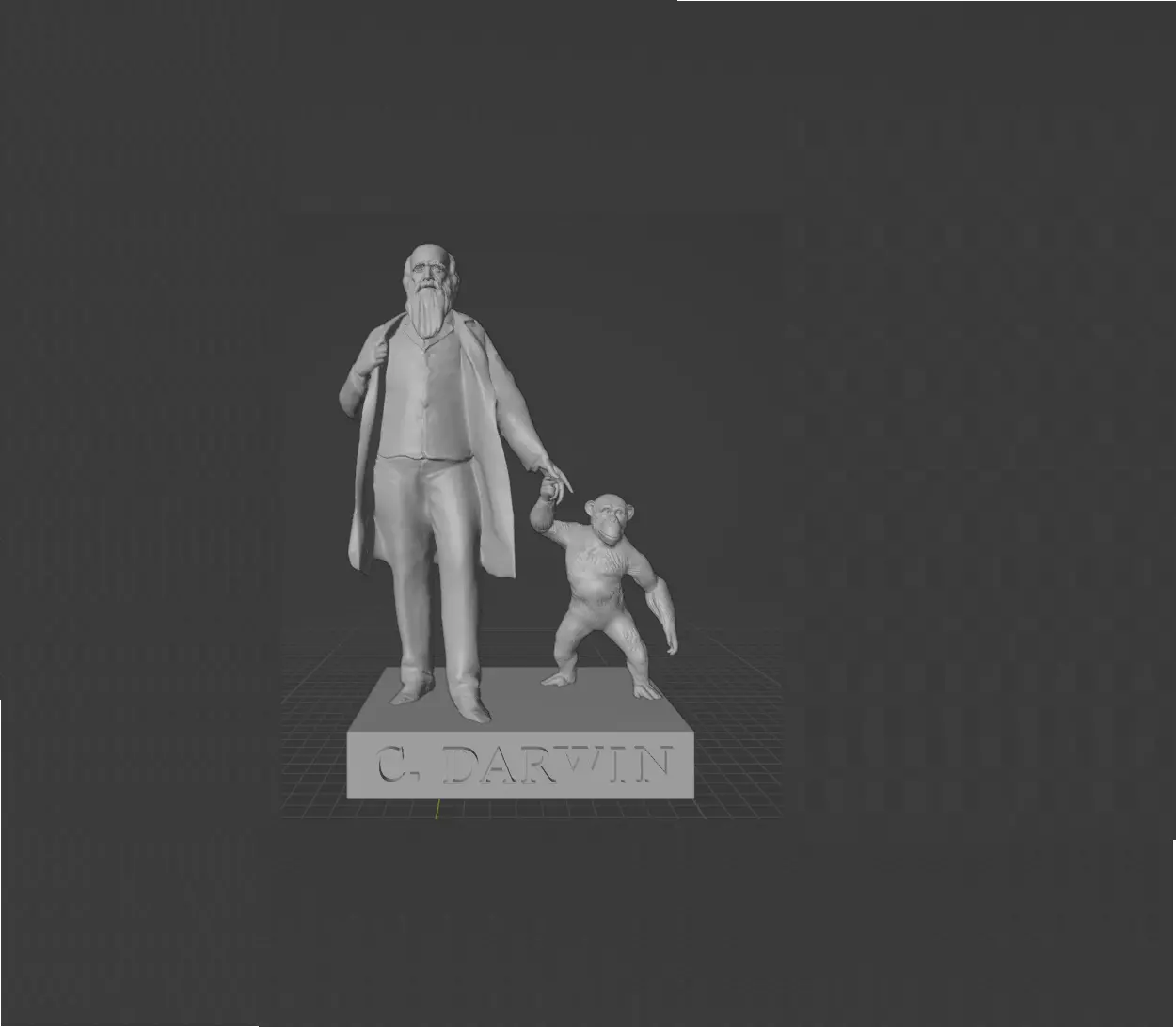 Charles Darwin 3D print model_0
