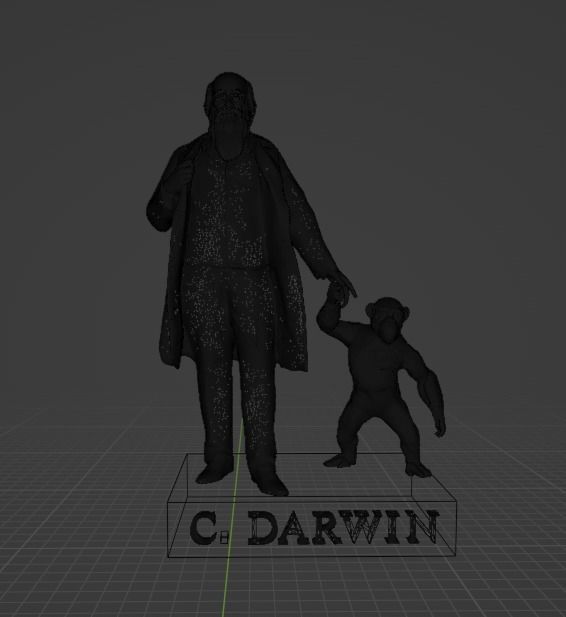 Charles Darwin 3D print model_14