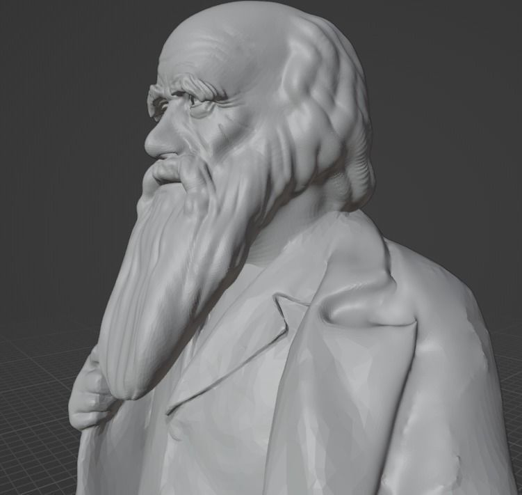 Charles Darwin 3D print model_7