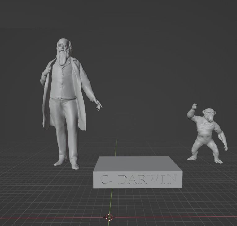 Charles Darwin 3D print model_13