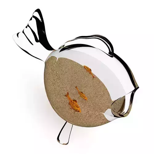 Fish-shape Aquarium 3D model
