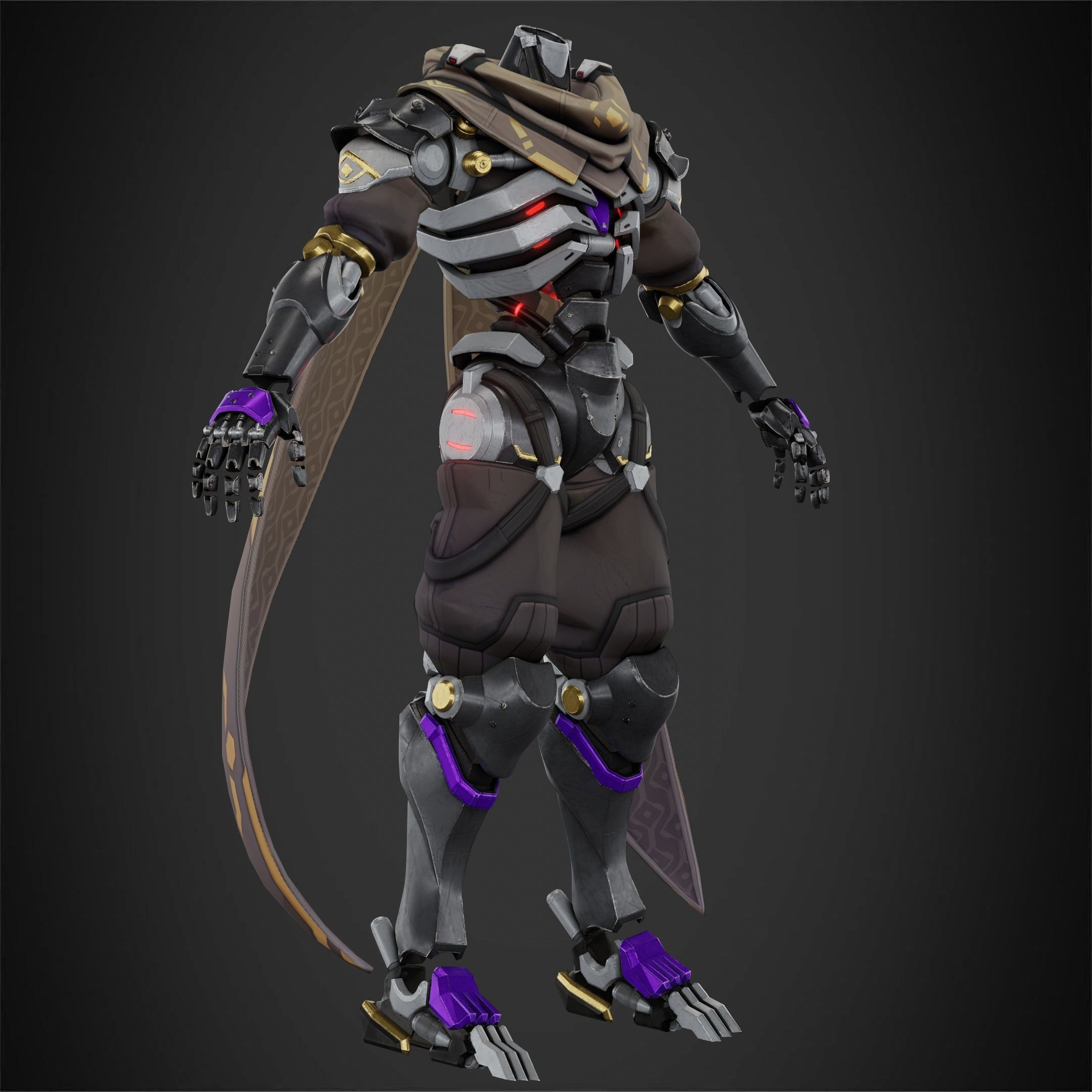 Overwatch 2 Ramattra Armor for Cosplay 3D print model_9