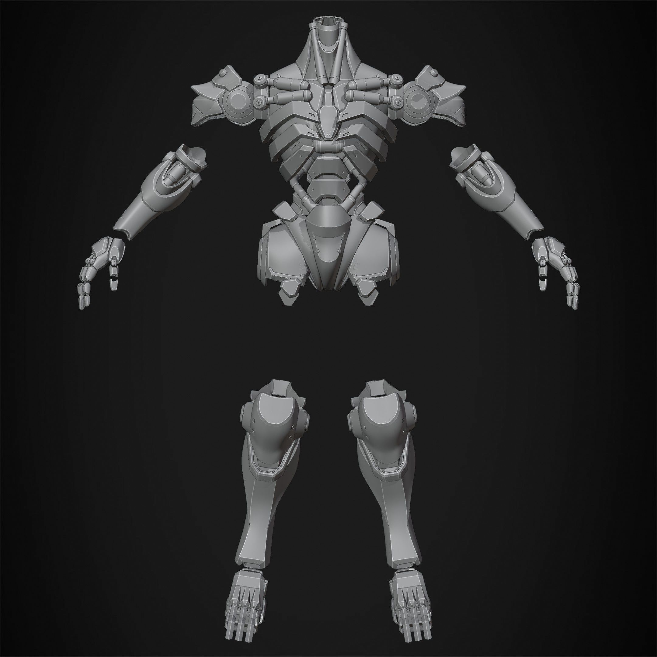 Overwatch 2 Ramattra Armor for Cosplay 3D print model_10